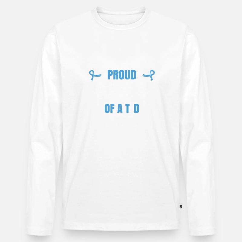 Stolzer Pate eines T1D-Kriegers - Männer Premium Bio Langarmshirt - Weiß