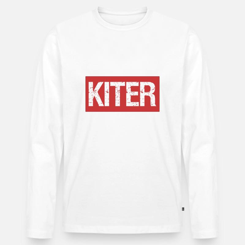 Kiter - Männer Premium Bio Langarmshirt - undefined