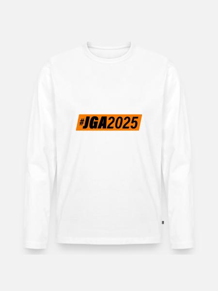 Jga 2025 Junggesellenabschied - Männer Premium Bio Langarmshirt - Weiß