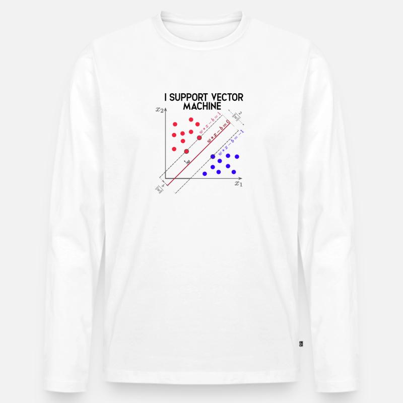I Support Vector Machines Machine Learning - Data Men's Premium Organic Long Sleeve Shirt