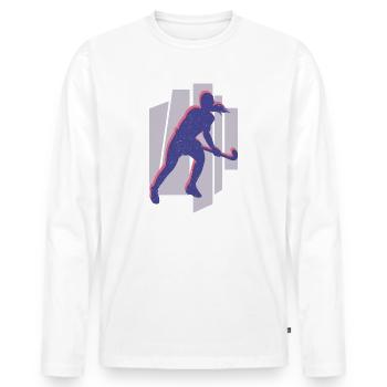Hockey Player Field Hockey Player Women's Hockey Player - Men's Premium Organic Long Sleeve Shirt - white - Front - Nico (187cm)