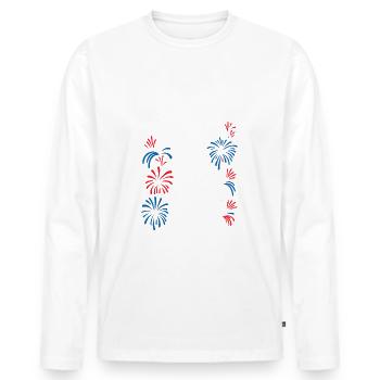 Pyrotechniker Feuerwerk Pyrotechnik - Männer Premium Bio Langarmshirt - Weiß - Vorne - Nico (187cm)
