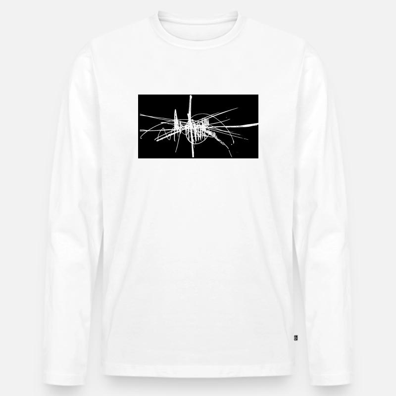 graphein - Männer Premium Bio Langarmshirt - Weiß