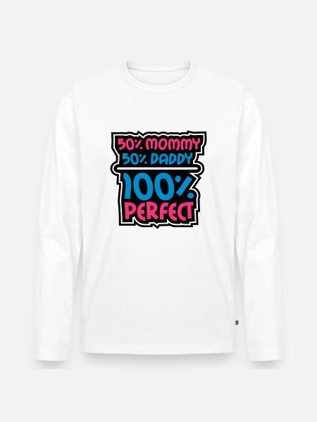 100 Procent Perfect - T-shirt manches longues Premium bio Homme - blanc