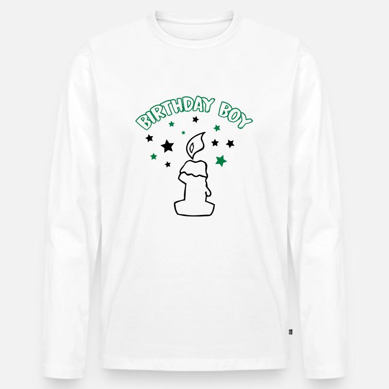 birthday_boy_1 - Männer Premium Bio Langarmshirt - Weiß