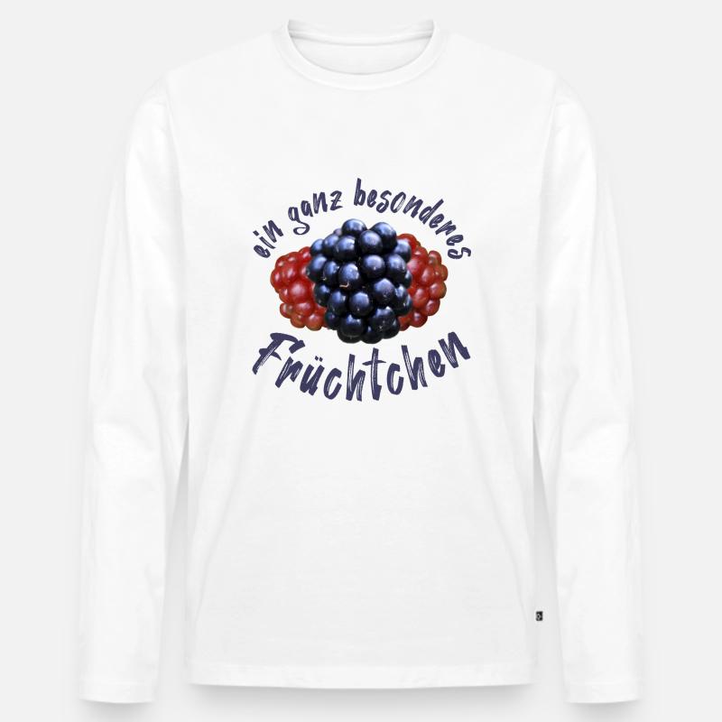 Früchtchen Bengel Göre - Männer Premium Bio Langarmshirt - Weiß