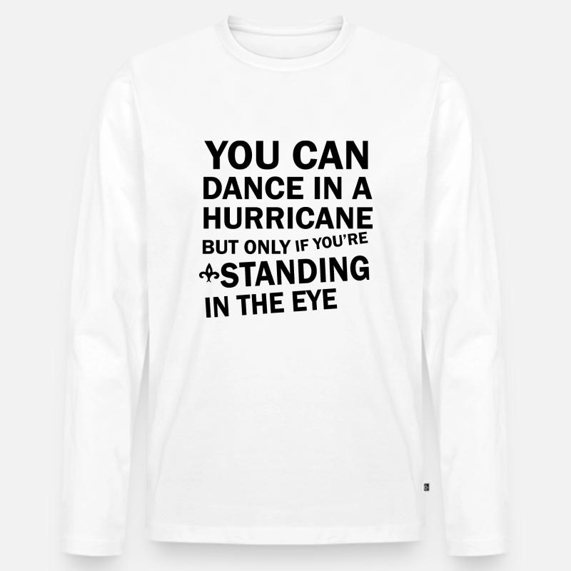 Dancing Dance Music - Männer Premium Bio Langarmshirt - Weiß