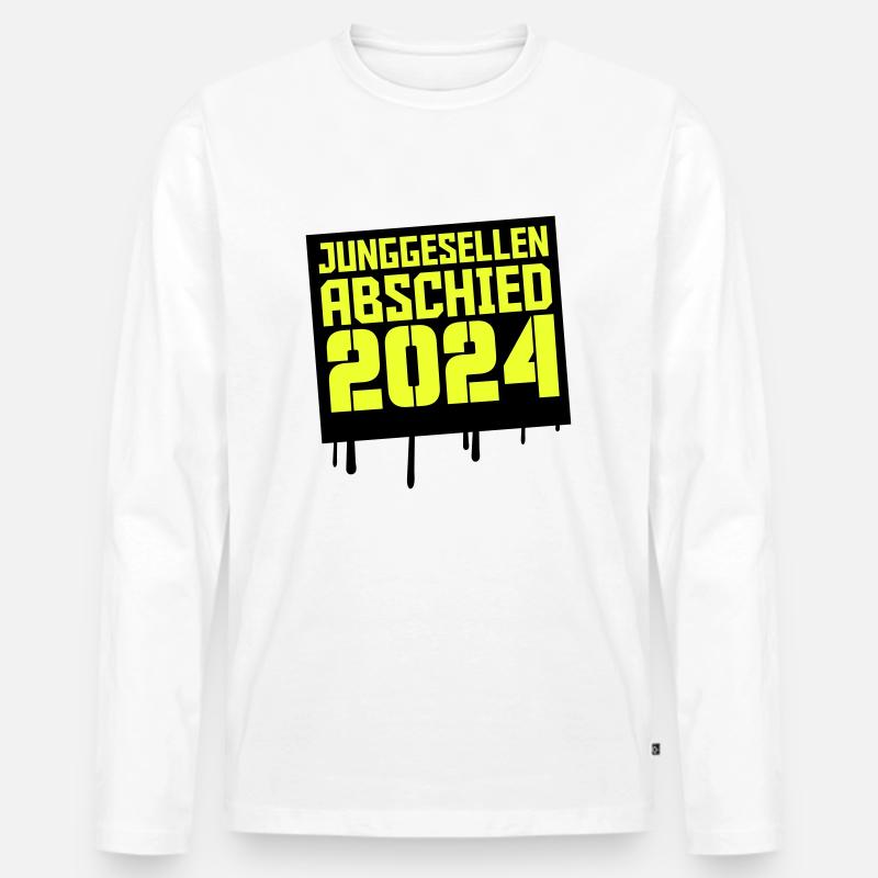 jga 2024 - Männer Premium Bio Langarmshirt - Weiß