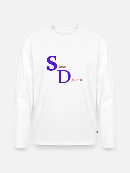 Sound Designer - T-shirt manches longues Premium bio Homme - blanc