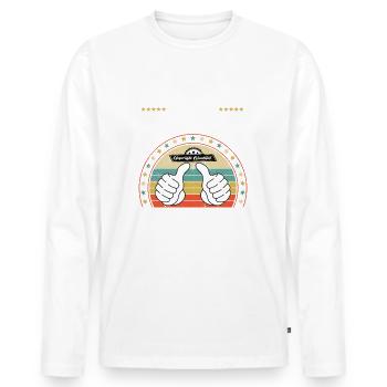 Beste schwiegermutter der Welt - Männer Premium Bio Langarmshirt - Weiß - Vorne - Nico (187cm)