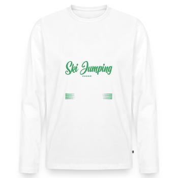 It's Okay If You Don't Like Ski Jumping - Men's Premium Organic Long Sleeve Shirt - white - Front - Nico (187cm)