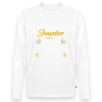 Juweler Freakin Awesome Funny Job - Männer Premium Bio Langarmshirt - Weiß - Vorne - Nico (187cm)
