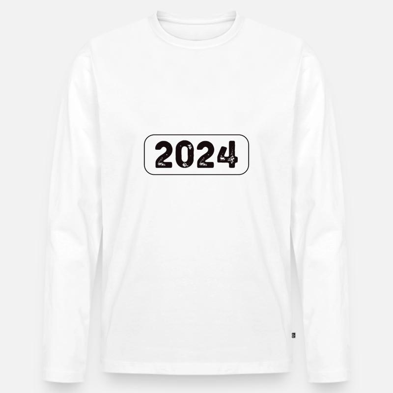 Retired Librarian 2024 - Männer Premium Bio Langarmshirt - Weiß