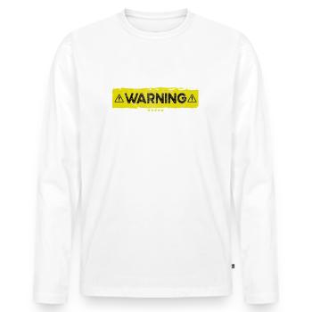 Talking about Canoeing funny - Men's Premium Organic Long Sleeve Shirt - white - Front - Nico (187cm)
