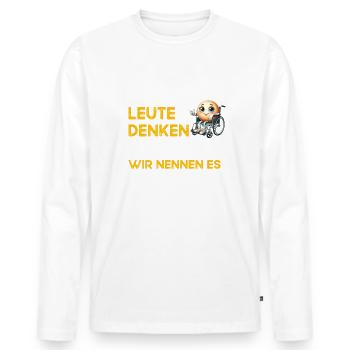 People Thinking Magic Nurse Nursing - Men's Premium Organic Long Sleeve Shirt - white - Front - Nico (187cm)