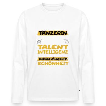 Dancer a prime example of dancing - Men's Premium Organic Long Sleeve Shirt - white - Front - Nico (187cm)
