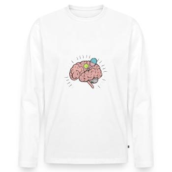 The doctor says it's incurable - tennis - Men's Premium Organic Long Sleeve Shirt - white - Front - Nico (187cm)
