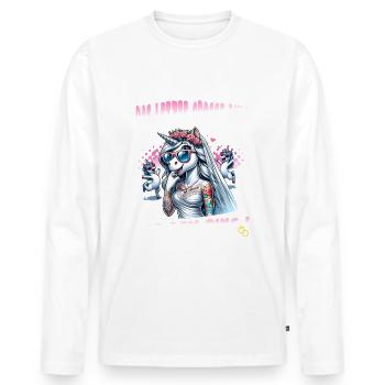 Bachelor Party Bride Hen Party Rumbling Women - Men's Premium Organic Long Sleeve Shirt - white - Front - Nico (187cm)