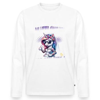 Enterrement de vie de garçon Mariée Enterrement de vie de jeune fille Grondement de femmes - T-shirt manches longues Premium bio Homme - blanc - Devant - Nico (187cm)