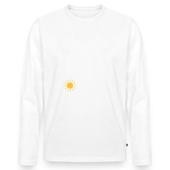 I'm a simple woman like sunshine dogs & coffee - Men's Premium Organic Long Sleeve Shirt - white - Front - Nico (187cm)