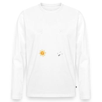 I'm a simple woman like sunshine dogs & coffee - Men's Premium Organic Long Sleeve Shirt - white - Front - Nico (187cm)