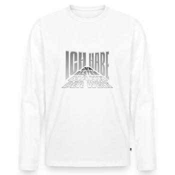Ich habe den besten Mann der Welt - Männer Premium Bio Langarmshirt - Weiß - Vorne - Nico (187cm)
