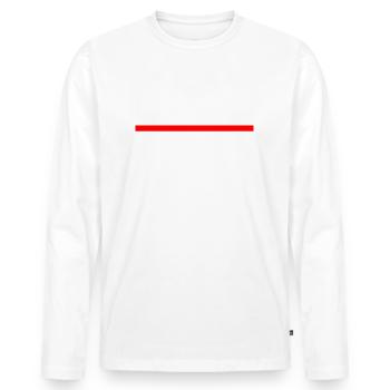 LIVERPOOL - Men's Premium Organic Long Sleeve Shirt - white - Front - Nico (187cm)