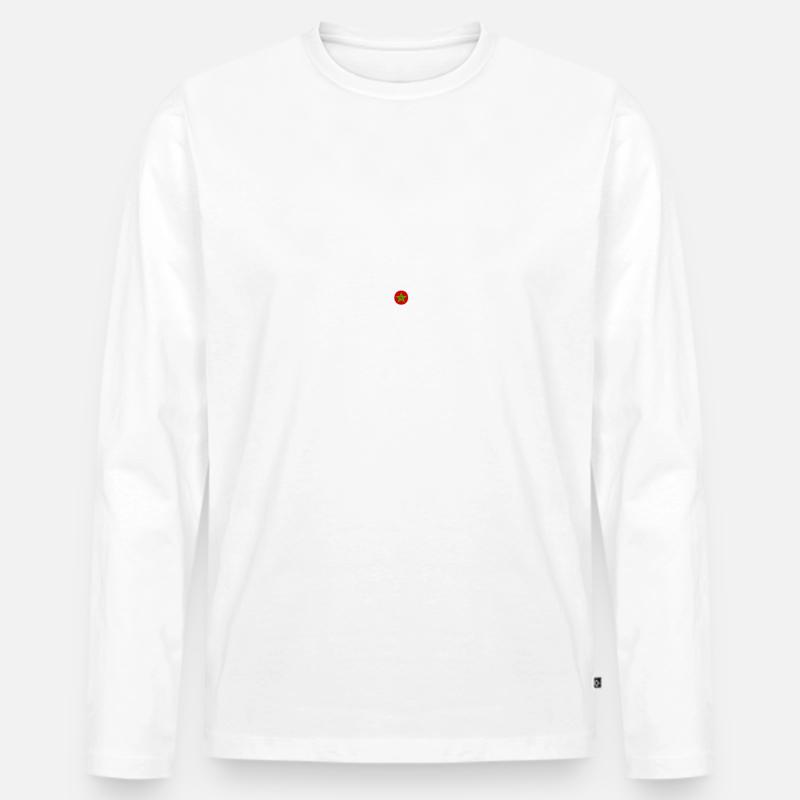 Marokko - Männer Premium Bio Langarmshirt - Weiß