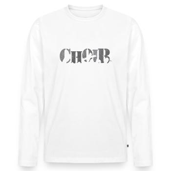 Choir - Baritone singer - Männer Premium Bio Langarmshirt - Weiß - Vorne - Nico (187cm)