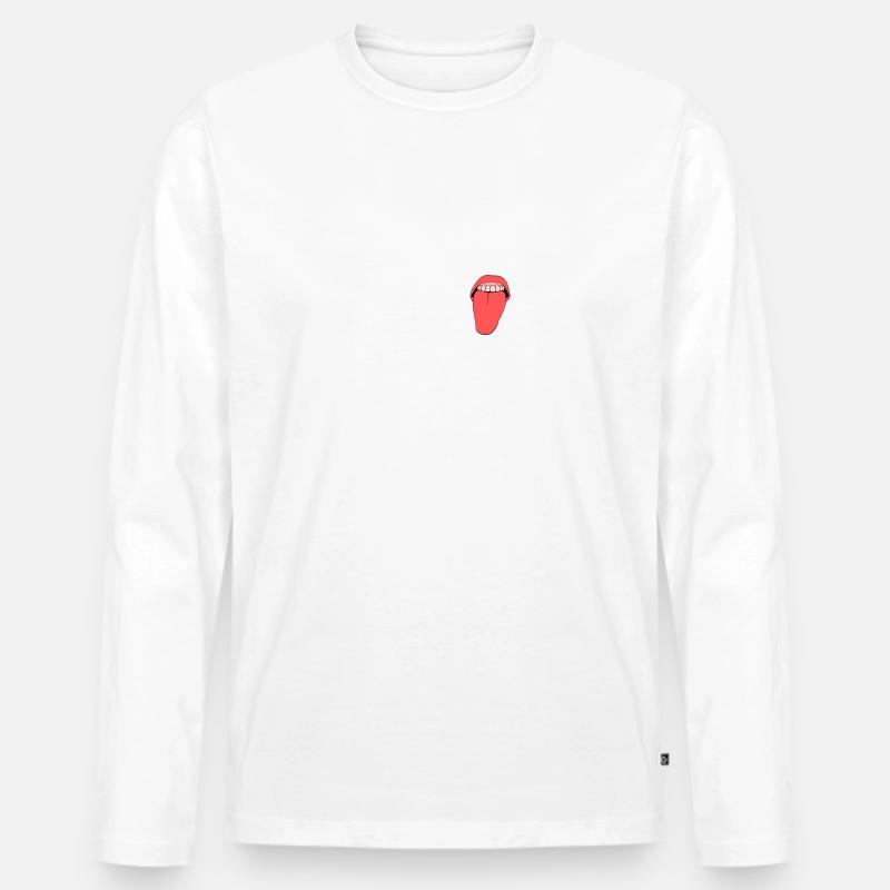 Cuckold - Männer Premium Bio Langarmshirt - Weiß