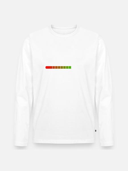 Loading Anxiety... - Men's Premium Organic Long Sleeve Shirt - white