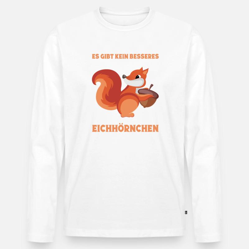 Eichhörnchen Haus Murmeltier Streifenhörnchen - Männer Premium Bio Langarmshirt - undefined