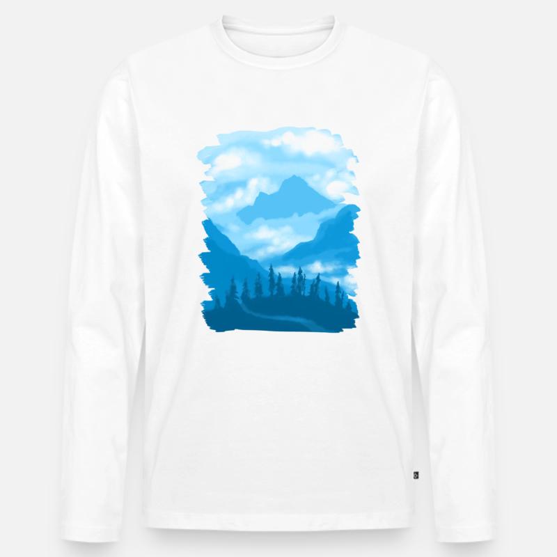 mountains - Männer Premium Bio Langarmshirt - undefined