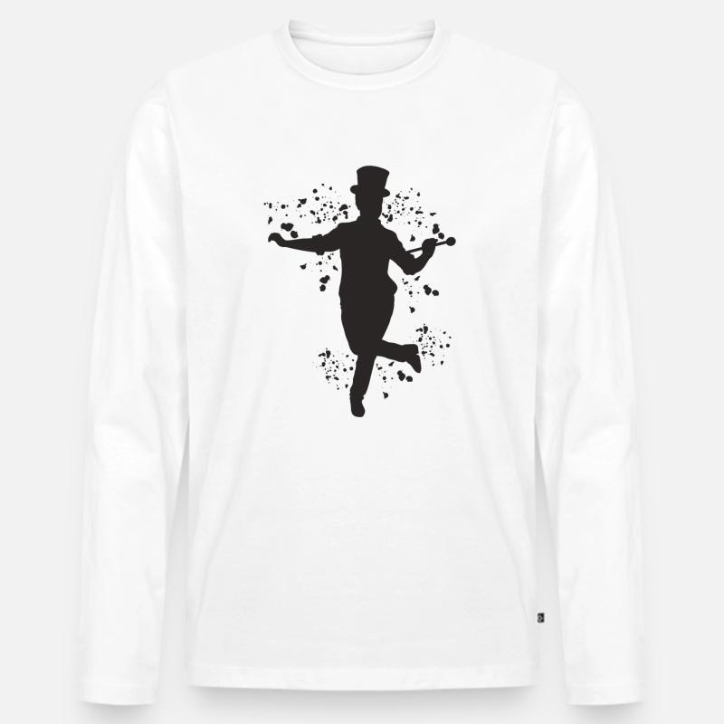 Stepptänzer Stepptanzen Kinder Stepptanz - Männer Premium Bio Langarmshirt - Weiß