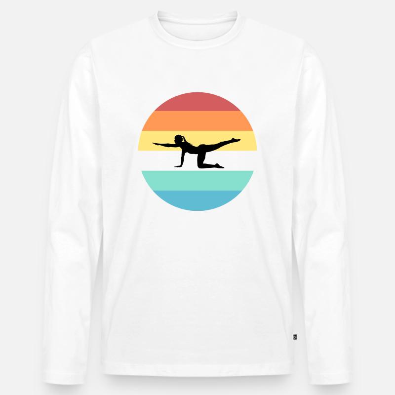 Pilates - Männer Premium Bio Langarmshirt - undefined