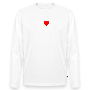 I love mami - T-shirt manches longues Premium bio Homme - blanc - Devant - Nico (187cm)