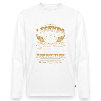 1994 Vintage Born Legends Cadeau d’anniversaire - T-shirt manches longues Premium bio Homme - blanc - Devant - Nico (187cm)