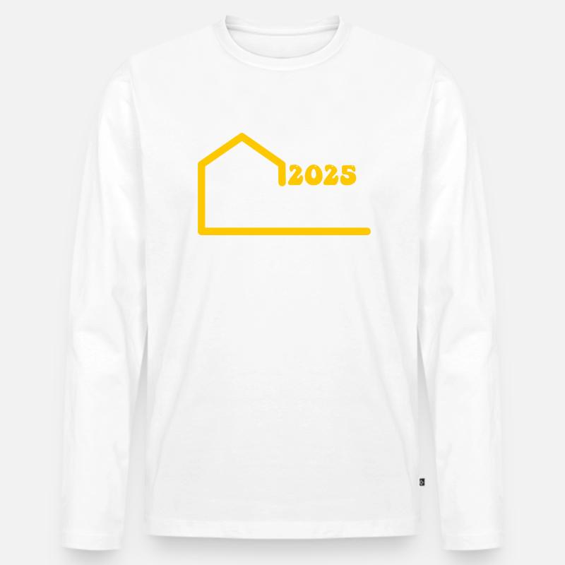 Hausbau 2025 - Männer Premium Bio Langarmshirt - undefined