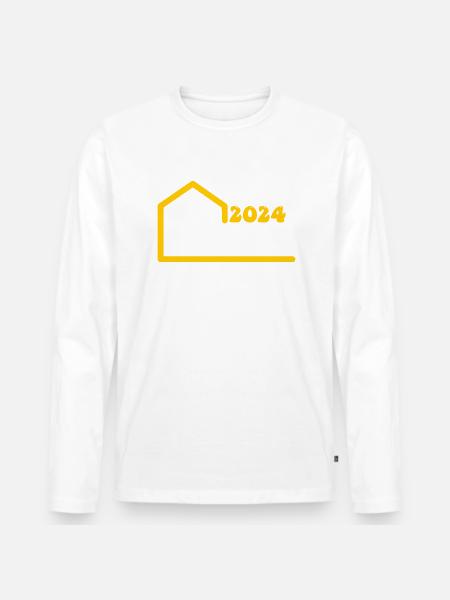 Construction de maisons 2024 - T-shirt manches longues Premium bio Homme -