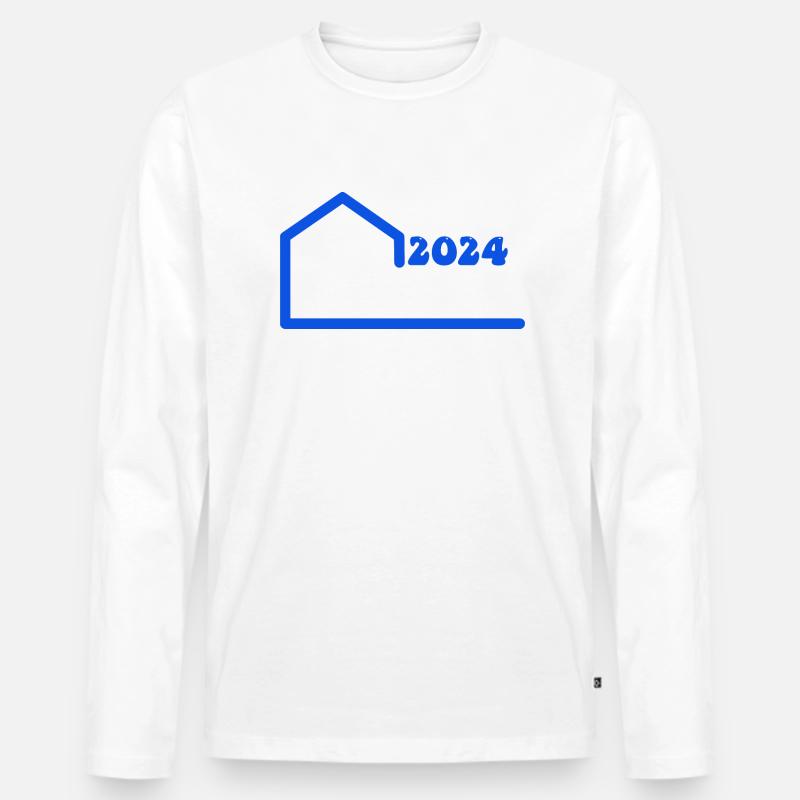 Bauherr 2024 - Männer Premium Bio Langarmshirt - undefined