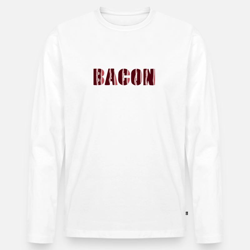SPECK - Männer Premium Bio Langarmshirt - Weiß