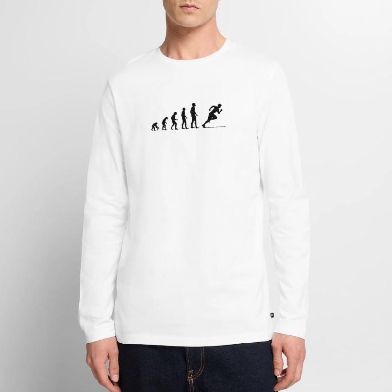 Evolution Sprinter Gift Men's Premium Organic Long Sleeve Shirt