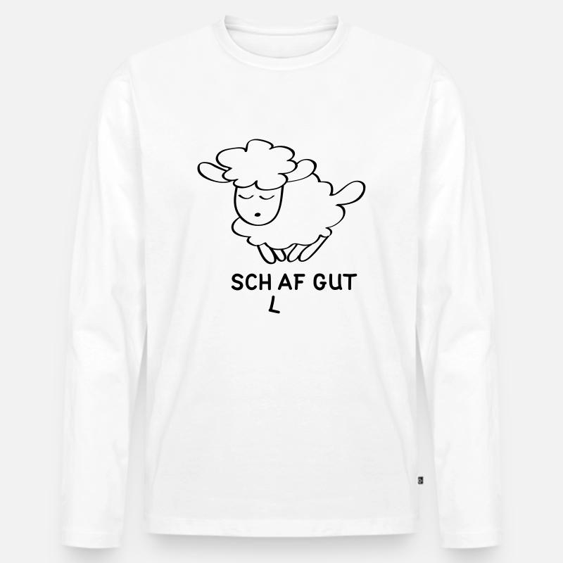 (l)af gut - Männer Premium Bio Langarmshirt - Weiß