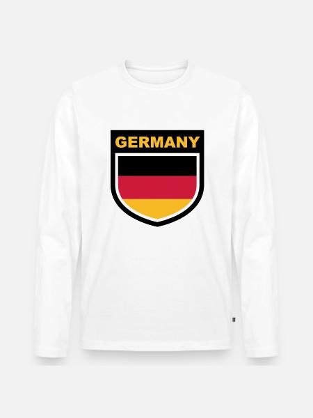 germany_emblem - T-shirt manches longues Premium bio Homme - blanc