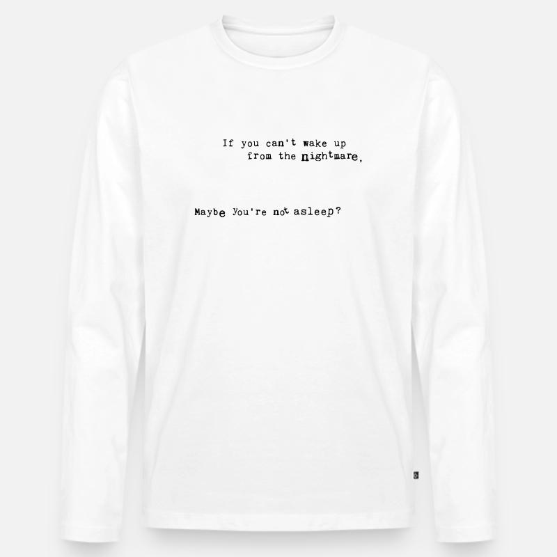 Nightmare (customize color) Men's Premium Organic Long Sleeve Shirt