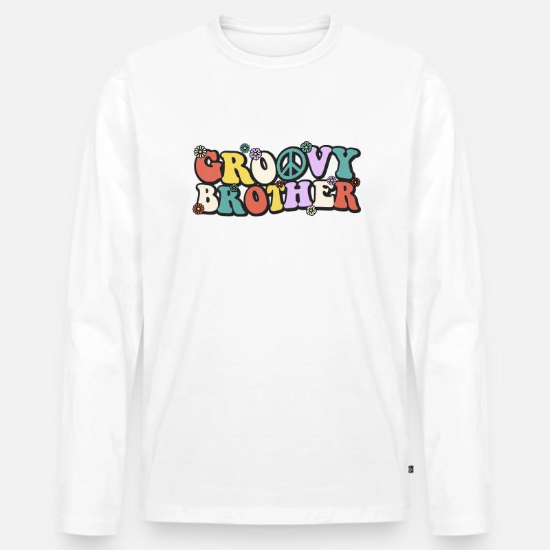 Groovy Brother - Männer Premium Bio Langarmshirt - undefined