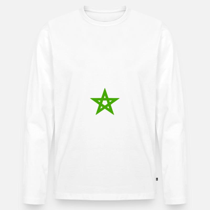 Dima maghreb - Männer Premium Bio Langarmshirt - Weiß