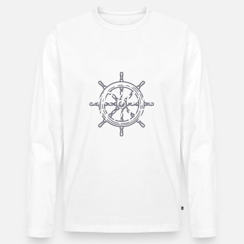 Wat Mutt Dat Mutt - Männer Premium Bio Langarmshirt - Weiß