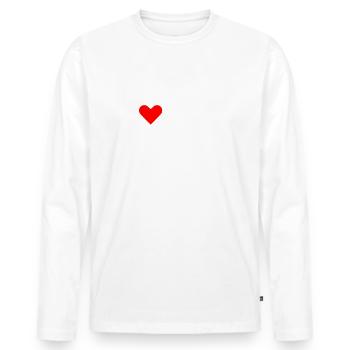 I love hot dads - Men's Premium Organic Long Sleeve Shirt - white - Front - Nico (187cm)