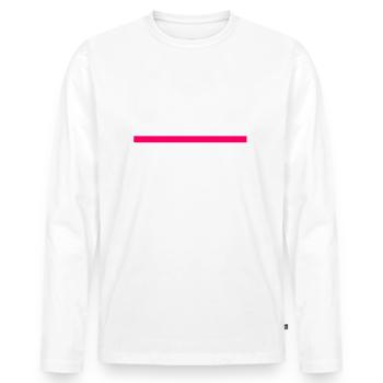 Ich habe fertig - Männer Premium Bio Langarmshirt - Weiß - Vorne - Nico (187cm)